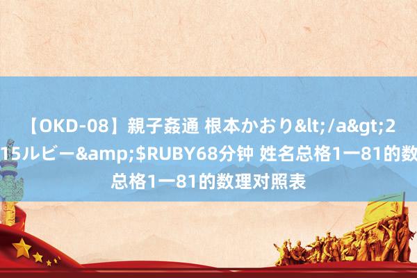 【OKD-08】親子姦通 根本かおり</a>2005-11-15ルビー&$RUBY68分钟 姓名总格1一81的数理对照表