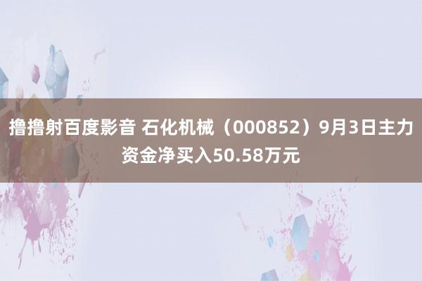 撸撸射百度影音 石化机械（000852）9月3日主力资金净买入50.58万元