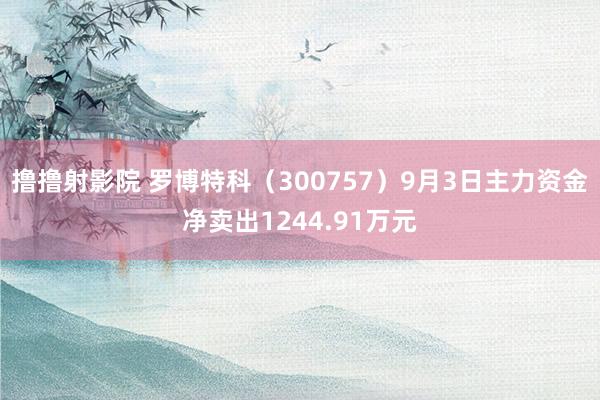 撸撸射影院 罗博特科（300757）9月3日主力资金净卖出1244.91万元